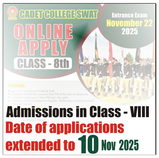 Cadet College Swat Notice